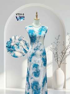 Tela de Chifón Jacquard Floral Viet Thang, 100% Poliéster, Ligera, Tejida, Transpirable, 60GSM, 150/160cm, Modelo 8936, para Mujer - Product Image 2