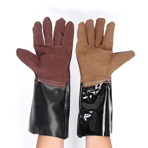 Gants de soudage TIG en cuir de chèvre de qualité supérieure, résistants à la chaleur, légers, à croûte naturelle, avec pouce Keystone - Product Image 2