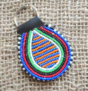New arrival C Letter <b>custom</b> Design beaded embroidery <b>keychain</b> and seed beads bag accessories handmade seed beads embroidery - Product Image 5