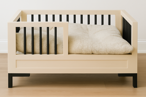 Pet <b>Bed</b> With Metal Rails - Solid Wooden Frame and Washable Soft Mattress for <b>Large</b> Dog | Dog <b>Bed</b> Directly from Vietnam - Product Image 6