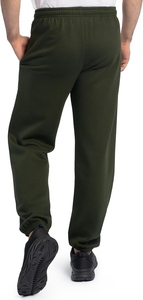 Pantalon de survêtement en coton multicolore pour homme, taille élastique avec cordon de serrage, poches latérales, décontracté, pour le printemps, bleu clair, beige, vert menthe - Product Image 4