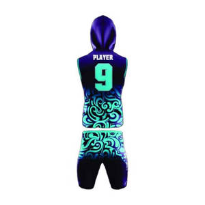Diseño elástico flexible para mejorar el movimiento libre del cuerpo, uniforme de fútbol 7V7, tela duradera, uniforme de fútbol 7V7. - Product Image 6