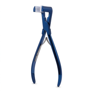 Pinza de Alta Resistencia para Extensiones de Cabello con Cinta Adhesiva, con Mordazas de Silicona, Cuerpo de Acero Inoxidable y Mango de Doble Resorte - Product Image 1