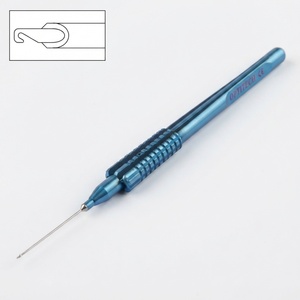 Instruments microchirurgicaux ophtalmiques OPTITECH HEALTHCARE, ciseaux pour IOL 18g - 20 mm, manche courbé - lames aiguisées - certifiés CE - médicaux - Product Image 3