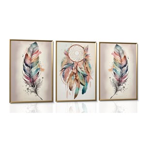 Décoration murale bohème marocaine en MDF artisanal à motif quatre feuilles - Décoration géométrique en gros - Product Image 5