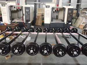 Essieux ronds de frein électrique de suspension de remorque de 3500 lb 6000 lb 7000 lb personnalisés pour remorque de <span class=keywords><strong>caravane</strong></span> - Product Image 4