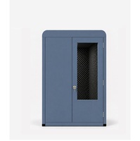 Cabina Acústica Privada de Alto Rendimiento, Modelo Pod Vocal Platinum, Ecológica y Moderna, con Estructura de 5 Capas para Comunicaciones Confidenciales, la Más Vendida