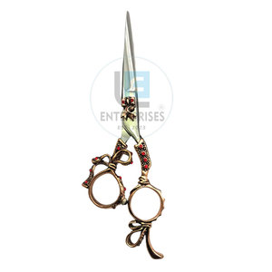 Ciseaux de barbier en acier inoxydable de marque privée, outils de coupe de cheveux durables de haute qualité, vente chaude, fabriqués en usine - Product Image 4