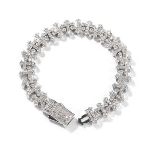 Bracelet Tennis Hip Hop Iced Out Diamanté, Bijou Tendance pour Hommes et Femmes - Product Image 1