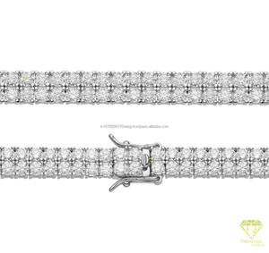Bracelet Tennis Unisexe en Argent Sterling 925, Diamant Moissanite de Luxe Haute Qualité, Chaîne et Maillons Hip Hop Iced - Product Image 3