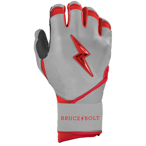 Guantes de Bateo Bruce Bolt de Cuero Cabretta de Primera Calidad, Diseño de Puño Largo 100% de Calidad - Product Image 4