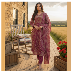 Kurti rose en coton et soie élégant et de qualité supérieure pour le bureau et les occasions courantes à prix de gros – Robes décontractées Kurti - Product Image 1