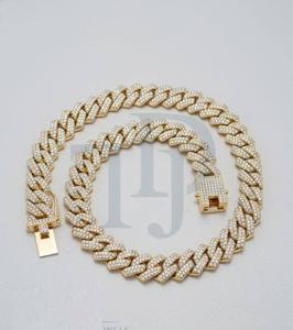 Cadena Cubana Premium Estilo Hip Hop en Plata 925 con Opciones de Moissanita o Diamantes de Laboratorio, con Oro de 10K o 14K, Joyería de Alta Gama - Product Image 5