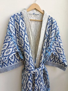 Robe de nuit imprimée pour femmes, robe décontractée avec ceinture ajustable, tissu confortable, acheter directement auprès du fournisseur - Product Image 2
