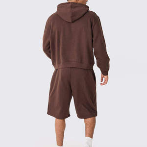 Ensemble de survêtement personnalisé avec sweat-shirt et short, vêtements de rue décontractés, logo personnalisé, service OEM - Product Image 4