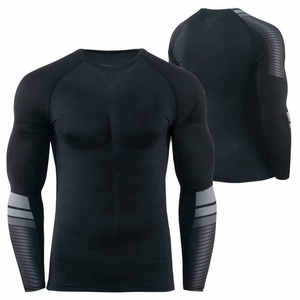Camiseta Deportiva Personalizada para Hombre, Impresión por Transferencia de Calor, Manga Larga, Ecológica, Antibacteriana, Transpirable, Anti-UV, Secado Rápido - Product Image 3