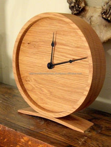High Quality Acacia Wood Table <b>Clock</b> Home Decorative Wall <b>Clock</b> <b>for</b> Living Room <b>Bedroom</b> Office Handmade Crafts From India - Product Image 4