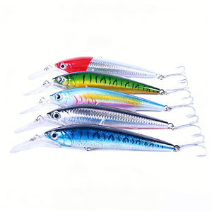 Leurres de pêche 5 couleurs eau salée 18cm 41g ABS, <span class=keywords><strong>leurre</strong></span> artificiel dur coulant type Minnow <span class=keywords><strong>pour</strong></span> la pêche au bar, au <span class=keywords><strong>brochet</strong></span>, à la perche et au walleye - Product Image 3