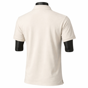 Polo tricoté slim à manches courtes pour homme, couleur unie, respirant, tendance, vente en gros, fournisseur d'usine - Product Image 3