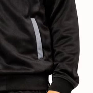 Chaqueta Deportiva de Invierno Transpirable de Forro Polar de Algodón con Cierre Completo para Hombre, Chaqueta Deportiva de Entrenamiento para Gimnasio con Bloques de Color - Product Image 5