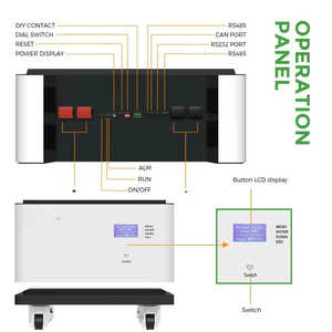 Sistema de Almacenamiento de Energía Solar de Litio LifePo4 Apilable de 51.2v 48V 800Ah 40kWh para Uso Doméstico, Tipo Dividido de 10Kw 20Kw 30Kw 50Kw - Product Image 3