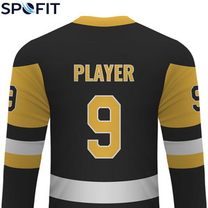 Maillot de hockey sur glace vierge surdimensionné en gros, personnalisable avec logo et numéro, équipement de hockey multiple, combinaison de hockey, maillot de hockey à manches longues - Product Image 6