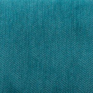 Poltrona Moderna Pisano in Tessuto Chenille Blu Teal Senza Braccioli con Cuscino per Soggiorno - Product Image 6