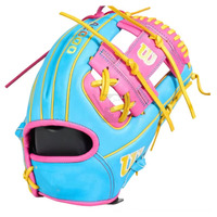 Gants de baseball en cuir véritable sur mesure pour receveur, imperméables, avec fermeture auto-agrippante, pour usage extérieur, design pour gaucher, protection UV