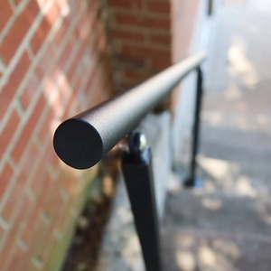 Rampe murale en fer forgé de style minimaliste, résistante à la rouille, pour escaliers extérieurs. - Product Image 2