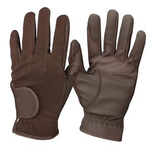 Horse Riding Gloves <b>Full</b> Finger PU Leather Anti <b>Slip</b> Touch Screen Outdoor Men Summer Breathable - Product Image 1