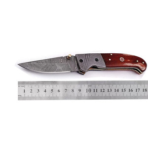 Handmade Damascus Steel Pocket Folding Knife Durable Pattern Steel Outdoor Travel <b>Camping</b> Hiking Fishing Everyday Utility <b>Tool</b> - Product Image 1