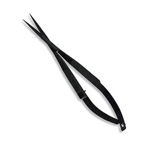 Micro tijera de resorte negra sostenible con punta puntiaguda tijera de manicura Etiqueta Privada tijera de cejas de alta calidad - Product Image 4