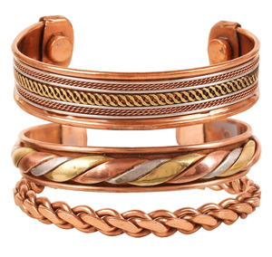 Brazalete Ajustable Magnético de Cobre Sólido con Grabado Impreso y Tallado, Tradicional y a la Moda, para Hombres y Mujeres, Artesanía - Product Image 6