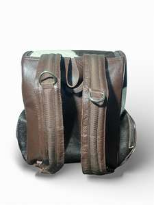 Handmade Hair-On Cowhide Leather <b>Backpack</b> Travel Laptop Bag Custom Logo Wholesale Supplier Manufacturer Bulk LHBP-0036 - Product Image 5