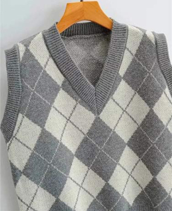 Cárdigan sin mangas transpirable para mujer, estilo casual de negocios - Chaleco de punto - Chaleco profesional suave y cálido para mujer - Product Image 3