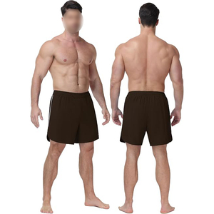 <b>Men</b> Boxing Shorts Satin Spandex/Polyester Lightweight Stretch Moisture-Wicking Waterproof Side Slit High Kick Fight <b>Trunks</b> - Product Image 2
