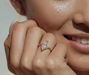 <b>925</b> Sterling <b>Silver</b> Luxury Marquise Cut VVS Moissanite Wedding Engagement <b>Ring</b> for Women Anniversary Gift & Party Jewelry - Product Image 4