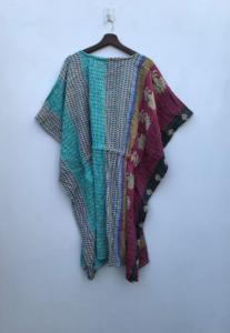 Nouvelle arrivée, robe maxi vintage Kantha, vêtements de plage, robe de chambre Kantha pour femmes - Product Image 5
