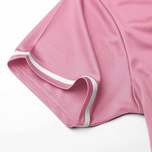 เสื้อเบสบอลสีชมพูพร้อมขอบสีขาวและดีไซน์ติดกระดุมด้านหน้า - Product Image 5