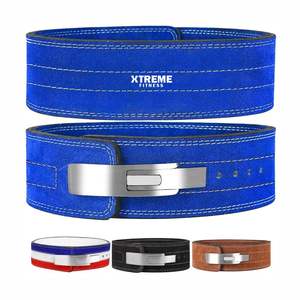 Ceinture de musculation en cuir de vachette pour squats et soulevés de terre, professionnelle, respirante, antidérapante, avec boucle à levier, Power Muscle Monster Factory 10mm - Product Image 2