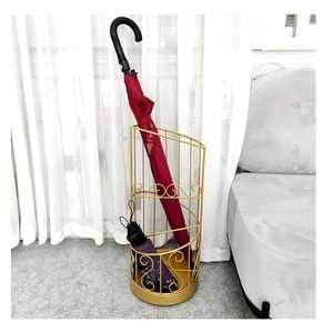 <b>Large</b> Capacity Metal <b>Umbrella</b> Stand Commercial Multi Grid <b>Umbrella</b> Holder Entryway Office Walking Stick Rack With Drip Tray - Product Image 4