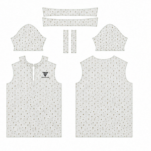 Camiseta Polo Trackstar para Hombre, Color Gris Claro, con Estampado de Iconos de Golf, Manga Corta, Cuello con Botones, Estilo Deportivo Informal, Logotipo Personalizado - Product Image 3