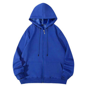Sudadera con capucha de algodón con cremallera para hombre, talla grande, nueva colección otoño-invierno, estilo urbano, forro polar - Product Image 2