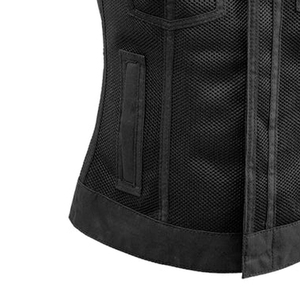 Gilet en cuir pour femme, vêtement d'extérieur personnalisé, cuir véritable, service de production en gros OEM/ODM - Product Image 4