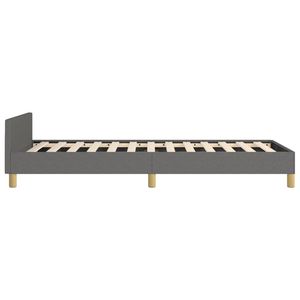 Base de Cama Tapizada en Gris Oscuro con Cabecera - Product Image 6