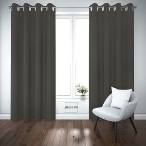 Cortina Opaca Moderna con Ojales, Ignífuga, 122 x 213 cm, Lista para Usar en Hogares y Hoteles - Product Image 3