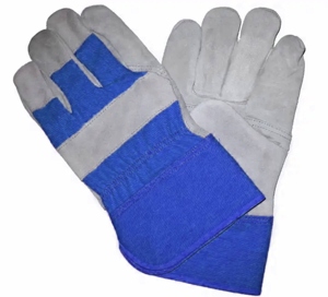 Guantes de Trabajo de Cuero Vacuno y Algodón, Guantes de Seguridad Industriales de Cuero para Trabajo Pesado, Guantes de Protección para Manos de Cuero - Product Image 6