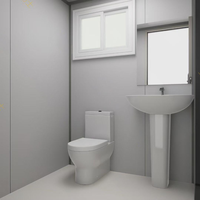 Maison mobile de haute qualité à construction rapide avec toilettes et douche, maison préfabriquée modulaire