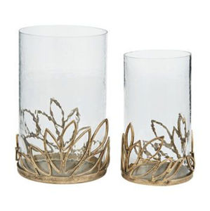 Magnifique porte-bougie chauffe-plat en fer et verre fini noir pour décoration de Noël et de fêtes à la maison, à suspendre - Product Image 2