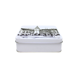 Emballage en fer blanc personnalisé en usine boîte métallique carrée conteneur blanc vide stockage boîte en fer blanc de qualité alimentaire - Product Image 3